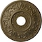 Ekena Millwork Valletta Ceiling Medallion (Fits Canopies up to 3 1/2"), 18"OD x 3 1/2"ID x 1"P, Mississippi Mud CM18VLMMF - alternate 1